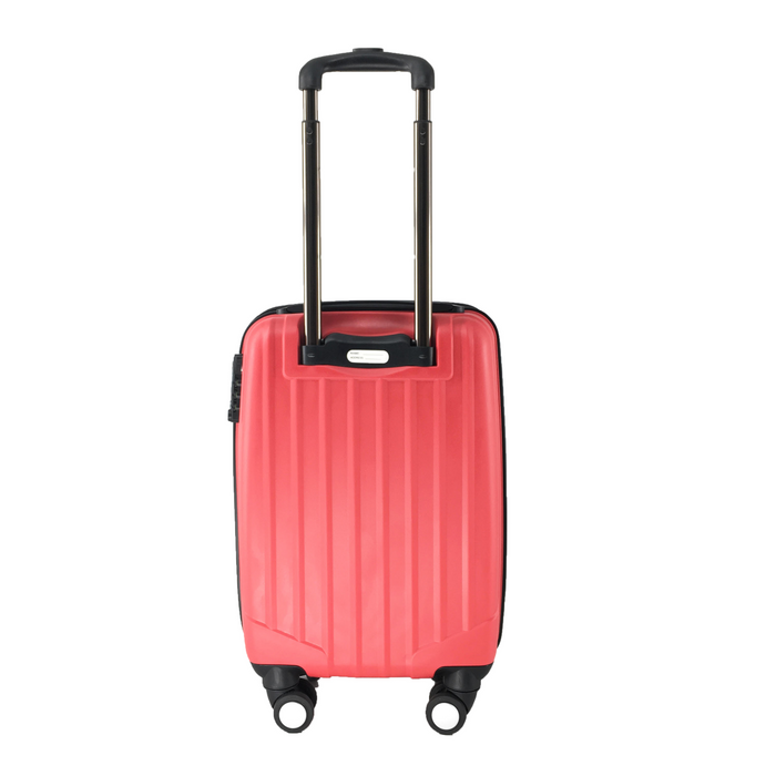 Hard Shell Cabin Suitcase 53x33x18cm 4 Double Spinner Wheels