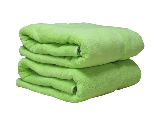 lime green towels