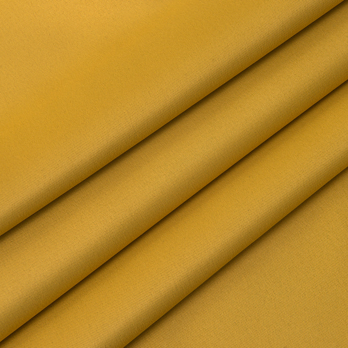 Ochre Yellow Blackout Curtains 90" W x 90" L Eyelet Ring Top Grommets Tie Backs