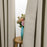 285cm Extra Wide Readymade Curtain Pair Eyelet Blackout Tie Backs