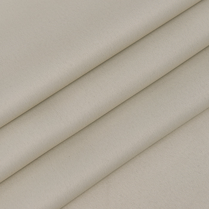 90" x 112" Oyster Grey Blackout Curtain Pair Ring Top Two Tie Backs Included