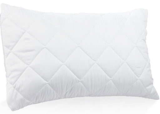 Super King Size Pillow Protectors Quilted Microfibre 50 x 90 cm Zipped Pack of 2 Hypo Allergenic Soft Smooth Touch