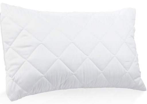 Super King Pillow Protectors Quilted Microfibre 50 x 90 cm Zipped Pack of 2 Hypo Allergenic Soft Smooth Touch