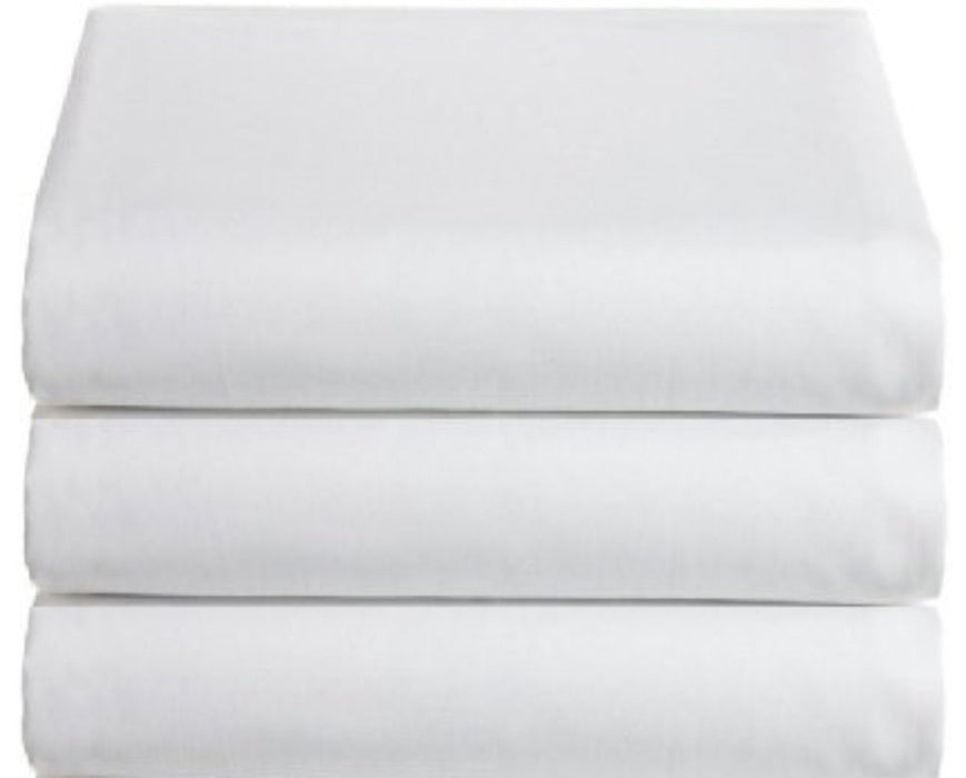 Single Bed 3 pce Sheet Set White 200 Tc