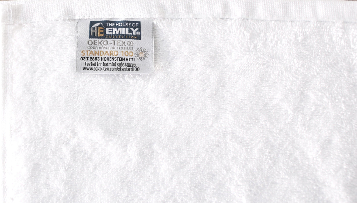 Wholesale Bulk Buy White Gym Sport Towels 30 x 85cm 100% Cotton 450gsm
