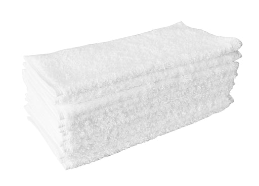 Wholesale Bulk Buy White Gym Sport Towels 30 x 85cm 100% Cotton 450gsm