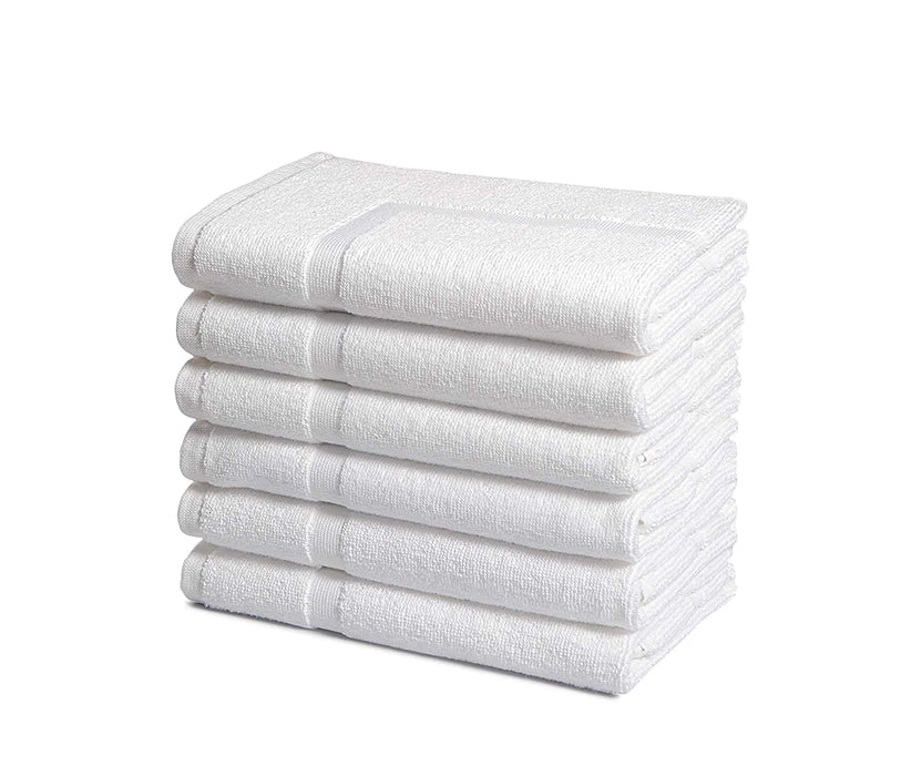 White Bath Mats 100 Cotton Towelling Type 700gsm 50 x 70cm factory2u