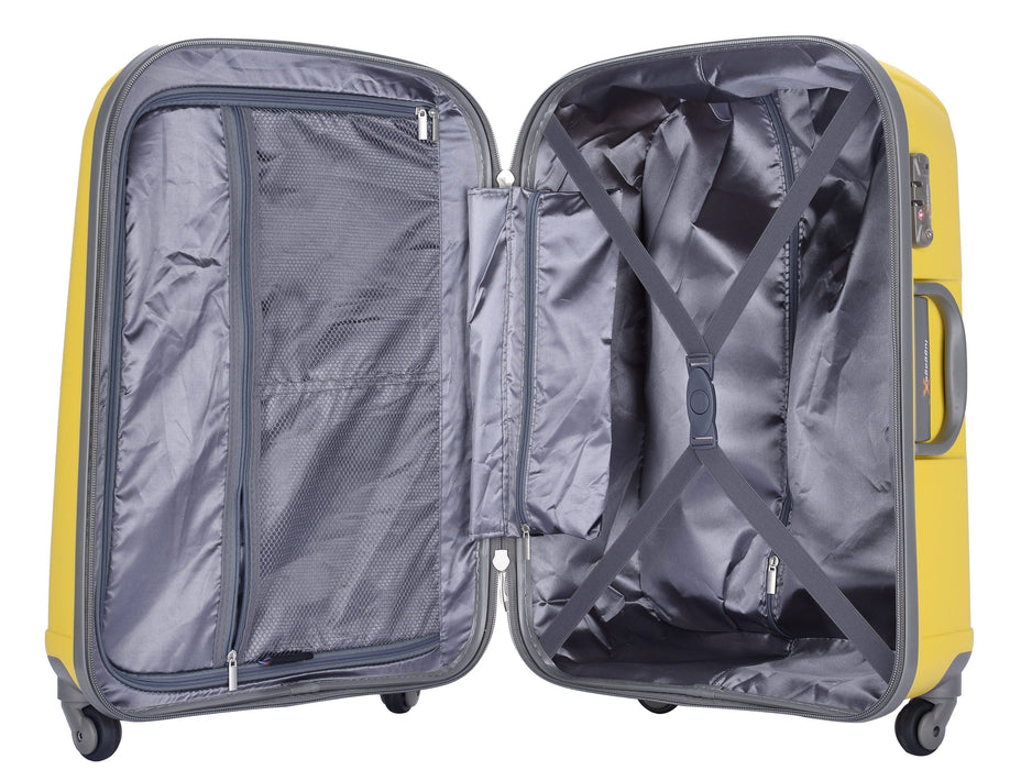 Hard shell suitcase with lock sales