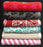 Printed Hand Towels 500gsm 100% Cotton Pack of 6 Ex Department Store Stock
