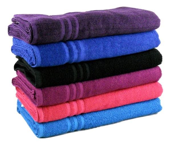 Purple Bath Sheets Budget Quality 380gsm Pack of 4