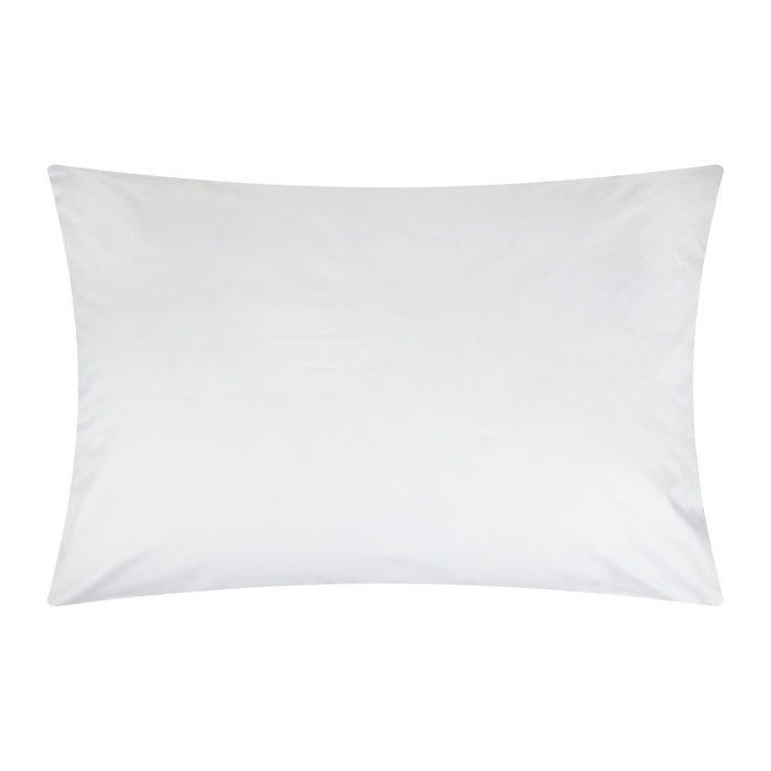 Emperor Pillowcase Pair White 100% Cotton Percale 200Tc