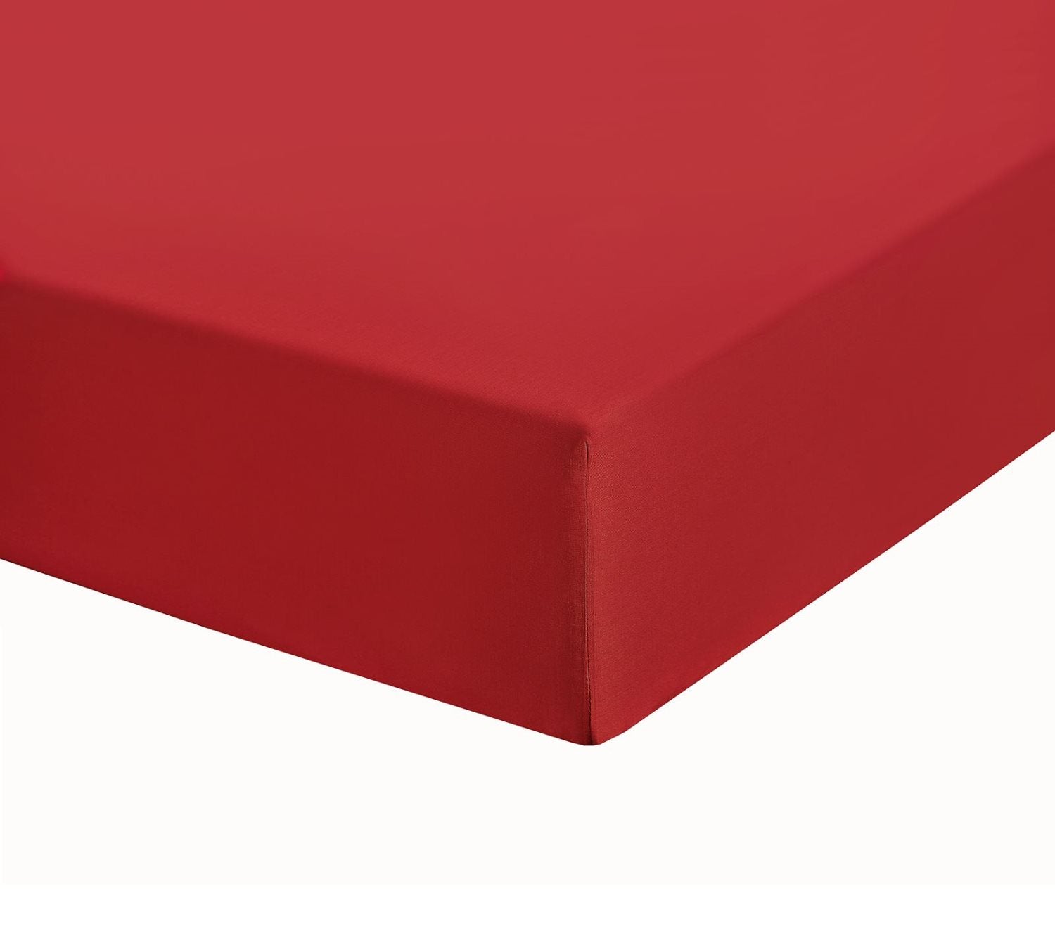 Chilli Red Kingsize Extra Deep Fitted Sheet 12" Box 200 TC