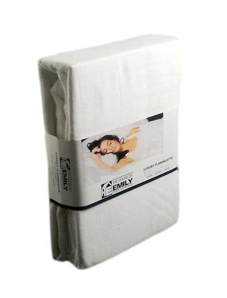 Electric Bed Brushed Cotton 10" Deep Fitted Sheet White 2ft 6in x 6ft 6in