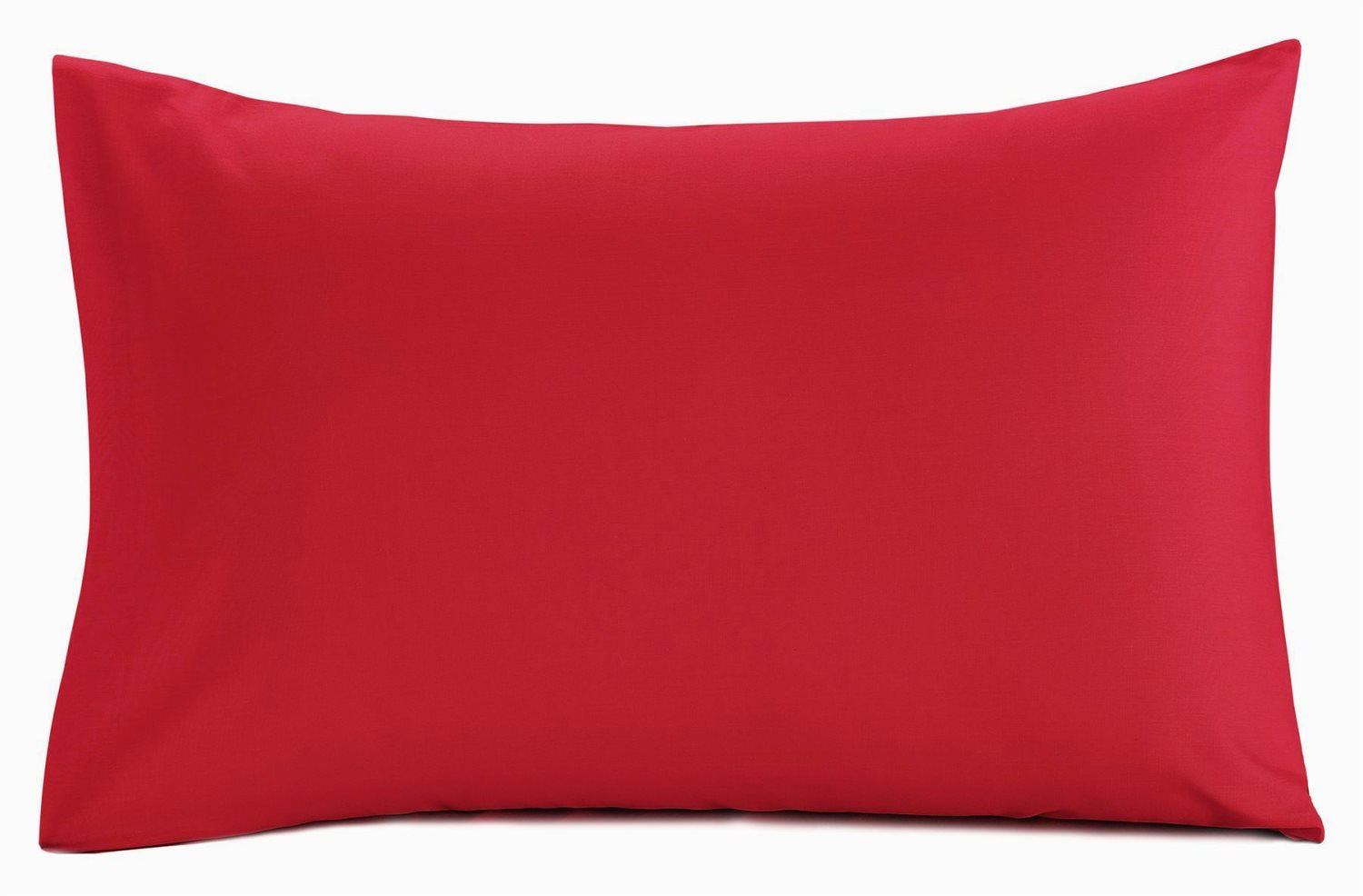 Pillowcase Pair Chilli Red Standard Size 200 TC Polycotton