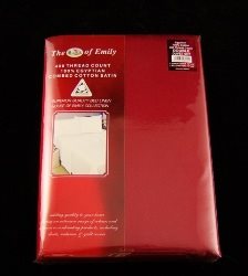 Egyptian Cotton 400Tc Sateen Pillowcases Pack of 2 Chilli Red