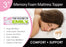 King Size Memory Foam Mattress Topper 55kg/m3 High Density 3 Inch with Cover