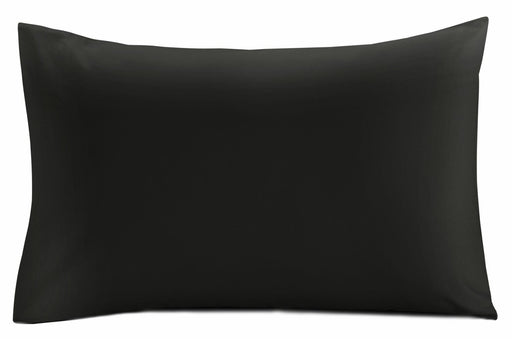 Super King Pillowcase Pair Black 200 TC Poly Cotton