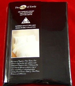 Black Egyptian Cotton Duvet Cover Set King Size 400 Thread Count