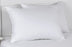 Hotel Quality Pillow Pair Striped Cover Hollowfibre Medium / Firm Support