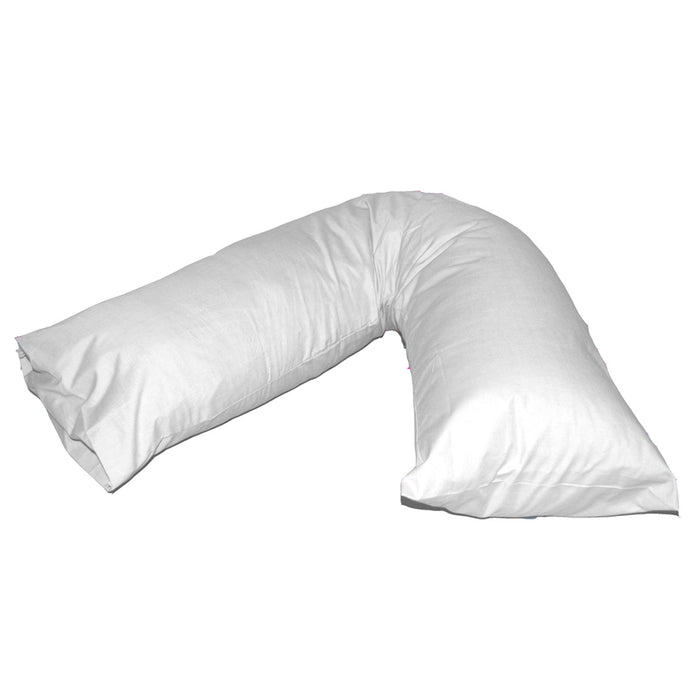 V Shaped Pillowcase White Easy Fit